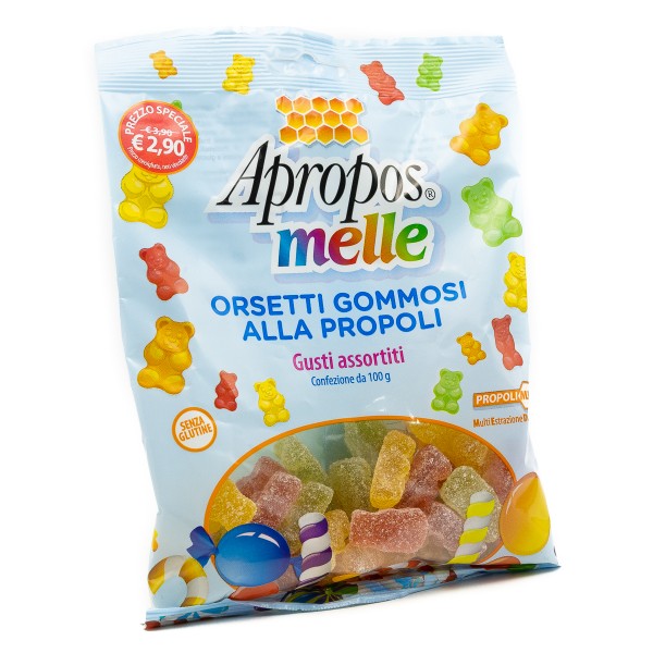 APROPOS MELLE ORSETTI GOMMOSI ALLA PROPOLI GUSTI ASSORTITI 100 G - FARMAPRIME