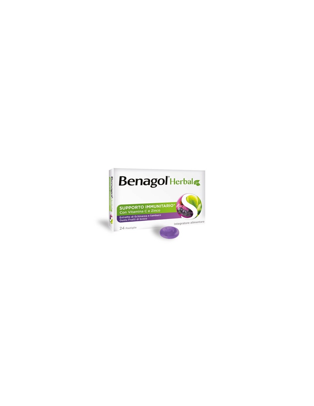 BENAGOL HERBAL FRUTTI DI BOSCO 24 PASTIGLIE - FARMAPRIME