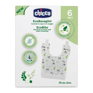 CHICCO BAVAGLINI MONOUSO COMPOSTABILI 36 PEZZI - FARMAPRIME
