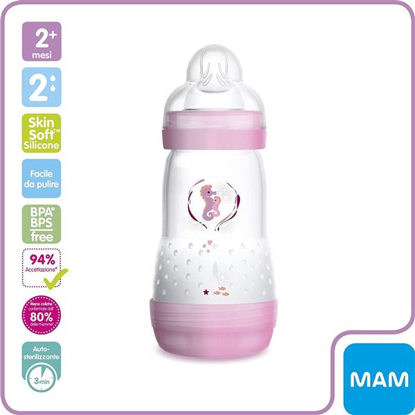 MAM BIBERON EASY START 260 ML 2+ TETTARELLA 2 FEMMINA - FARMAPRIME