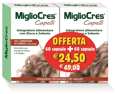 MIGLIOCRES 60+60 CAPSULE 60 G PROMOZIONE - FARMAPRIME