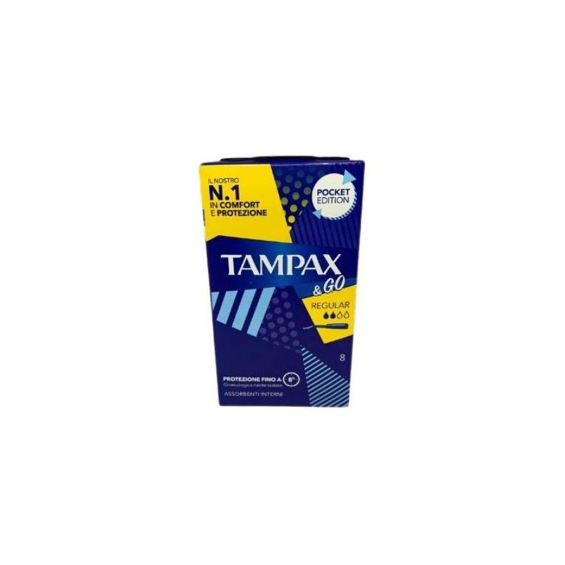 TAMPAX &GO REGULAR 8P PEZZI - FARMAPRIME