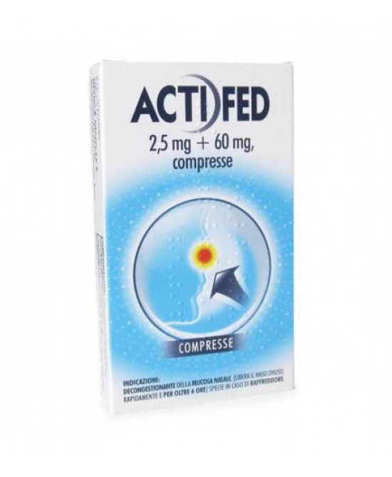 ACTIFED*12CPR 2,5MG+60MG - FARMAPRIME