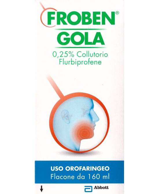 Froben Gola 0,25%  Collutorio Flurbiprofene 160ml - FARMAPRIME