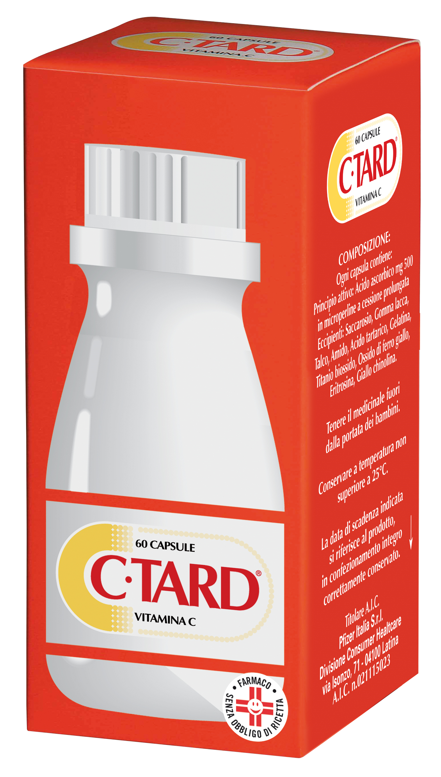 Wyeth Ctard 500mg  Vitamina C 60 Capsule Rilascio Prolungato - FARMAPRIME