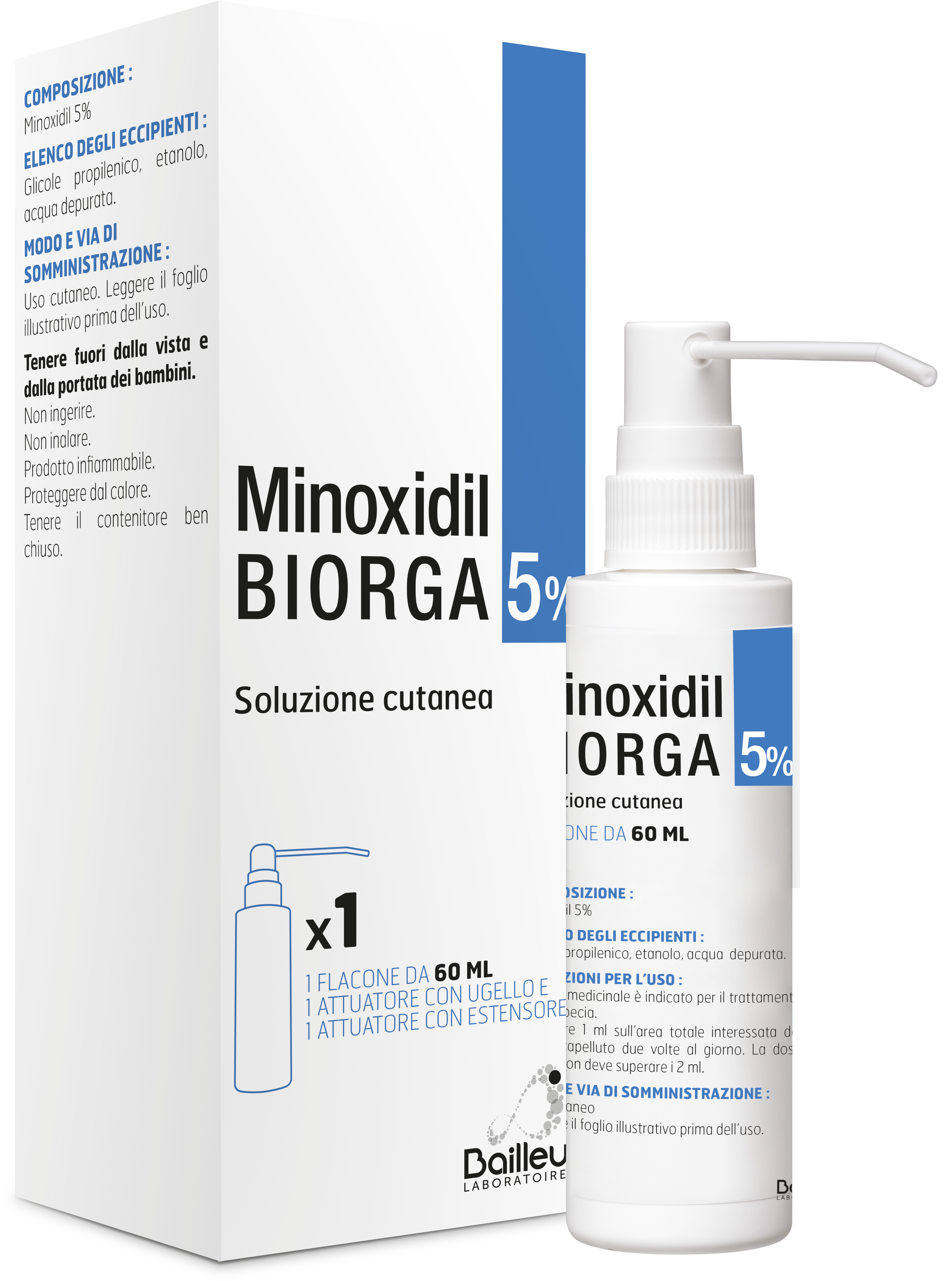MINOXIDIL BIORGA*SOL CUT60ML5% - FARMAPRIME