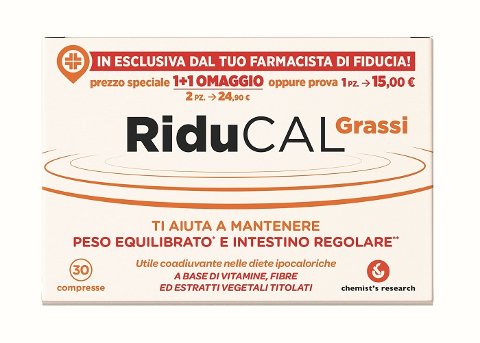 RIDUCAL GRASSI 30 COMPRESSE - FARMAPRIME