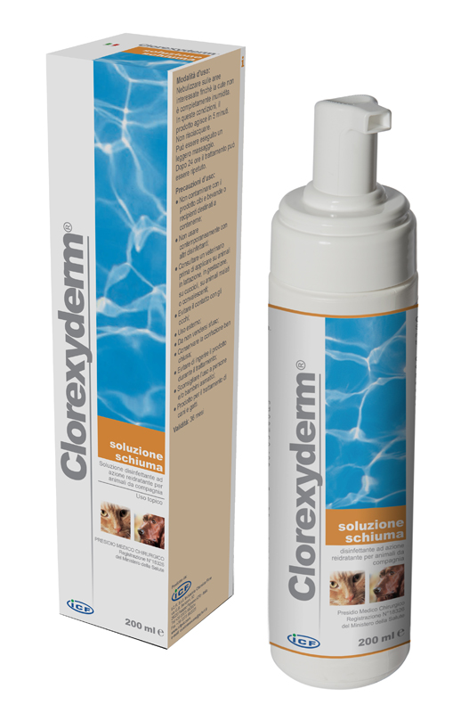 CLOREXYDERM SOLUZIONE SCHIUMA 200 ML - FARMAPRIME