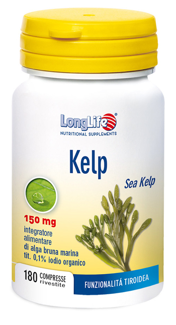 LONGLIFE KELP ALGA BRUNA 180 COMPRESSE - FARMAPRIME