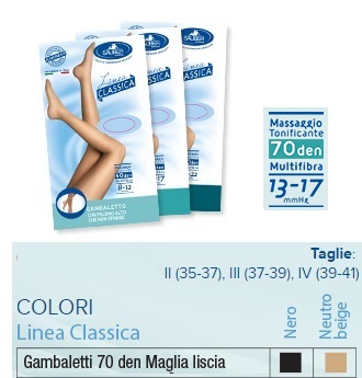 SAUBER GAMBALETTO 70 MAGLIA LISCIA NERO 3 LINEA CLASSICA - FARMAPRIME