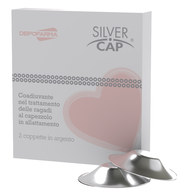 SILVER CAP COPPETTE IN ARGENTO COPRI CAPEZZOLI PER ALLATTAMENTO 2 PEZZI - FARMAPRIME
