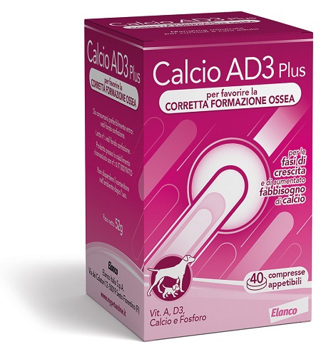 CALCIO AD3 PLUS 40 COMPRESSE APPETIBILI - FARMAPRIME