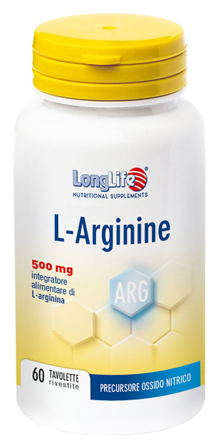 LONGLIFE L-ARGININE 60 TAVOLETTE RIVESTITE DA 900 MG - FARMAPRIME