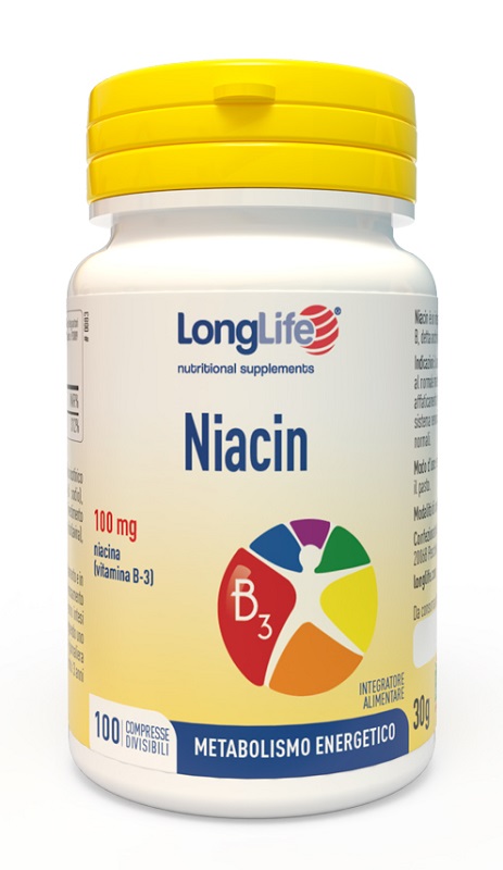 LONGLIFE NIACIN 100 MG 100 COMPRESSE DIVISIBILI - FARMAPRIME