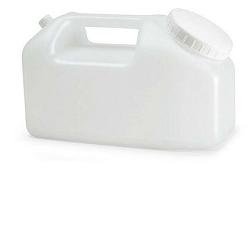 CONTENITORE A TANICA PER LA RACCOLTA DELLE URINE 24 ORE,IN POLIETILENE TRASPARENTE+TAPPO A VITE CON SCALA GRADUATA DA 500 A 2500ML - FARMAPRIME