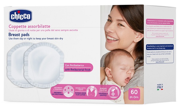 CHICCO COPPETTA ASSORBILATTE ANTIBATTERICA 60 PEZZI - FARMAPRIME