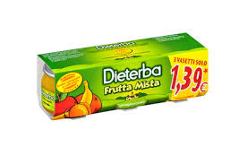 DIETERBA OMOGENEIZZATO FRUTTA MISTA 3 PEZZI 80 G - FARMAPRIME