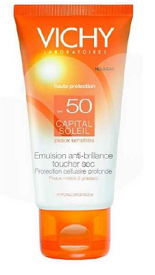 IDEAL SOLEIL VISO DRY TOUCH SPF50 50 ML - FARMAPRIME