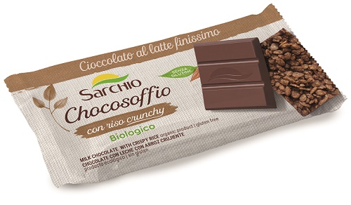 CHOCOSOFFIO BARRETTA CIOCCOLATO LATTE FINISSIMO E RISO CROCCANTE 25 G - FARMAPRIME