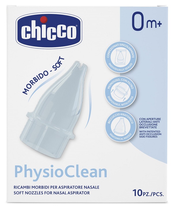 RICAMBI MORBIDI PER ASPIRATORE NASALE CHICCO PHYSIOCLEAN - FARMAPRIME