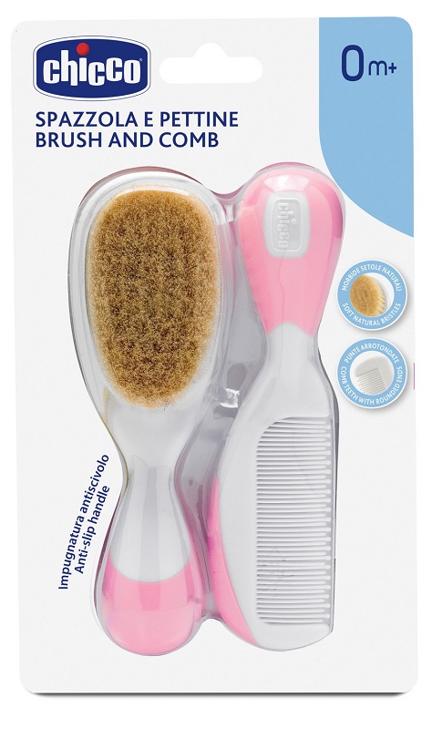 CHICCO SPAZZOLA + PETTINE ROSA - FARMAPRIME