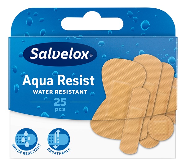 CEROTTO SALVELOX AQUA RESIST WATER RESISTANT MIX FORMATI ASSORTITI 25 PEZZI - FARMAPRIME