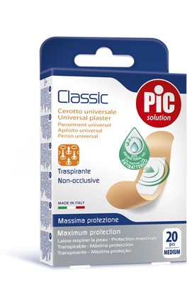 CEROTTO PIC CLASSIC 19X72 MM ANTIBATTERICO 20 PEZZI - FARMAPRIME