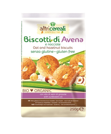 ALTRICEREALI BISCOTTI ALL'AVENA/NOCCIOLE BIO 250 G - FARMAPRIME