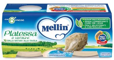 MELLIN OMOGENEIZZATO PLATESSA 2X80 G - FARMAPRIME