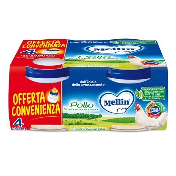 MELLIN OMOGENEIZZATO POLLO 4X80 G - FARMAPRIME