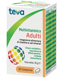 MULTIVITAMINICO ADULTI TEVA 30 COMPRESSE 30 G - FARMAPRIME