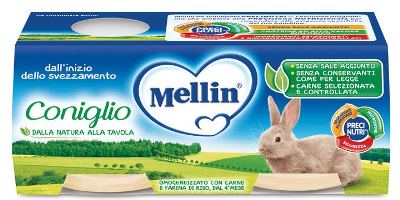 MELLIN OMOGENEIZZATO CONIGLIO 2 X 80 G - FARMAPRIME