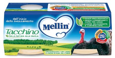 MELLIN OMOGENEIZZATO TACCHINO 2 X 80 G - FARMAPRIME