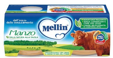MELLIN OMOGENEIZZATO MANZO 2 X 80 G - FARMAPRIME