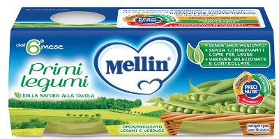MELLIN OMOGENEIZZATO PRIMI LEGUMI 2 X 80 G - FARMAPRIME