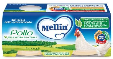 MELLIN OMOGENEIZZATO POLLO 2 X 80 G - FARMAPRIME