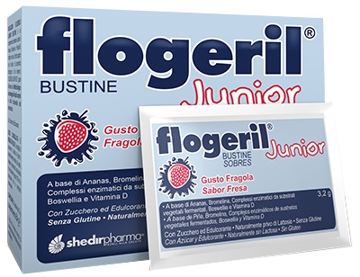 FLOGERIL JUNIOR FRAGOLA 20 BUSTINE - FARMAPRIME
