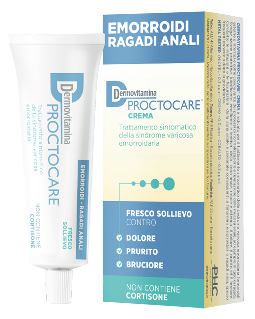 DERMOVITAMINA PROCTOCARE CREMA EMORROIDI RAGADI ANALI 30 ML CON CANNULA - FARMAPRIME