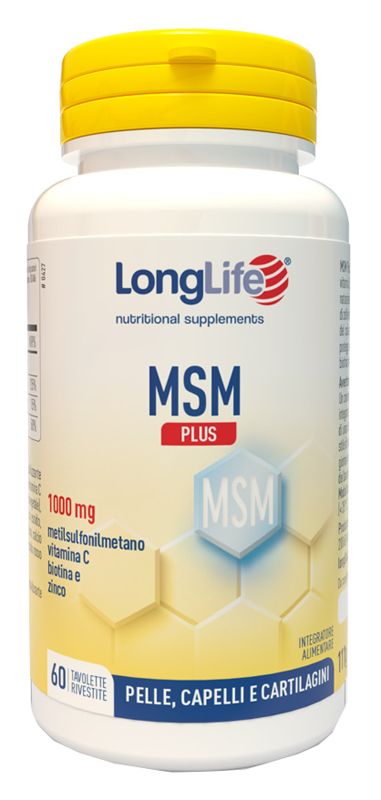 LONGLIFE MSM PLUS 60 TAVOLETTE RIVESTITE DA 1,85 G - FARMAPRIME