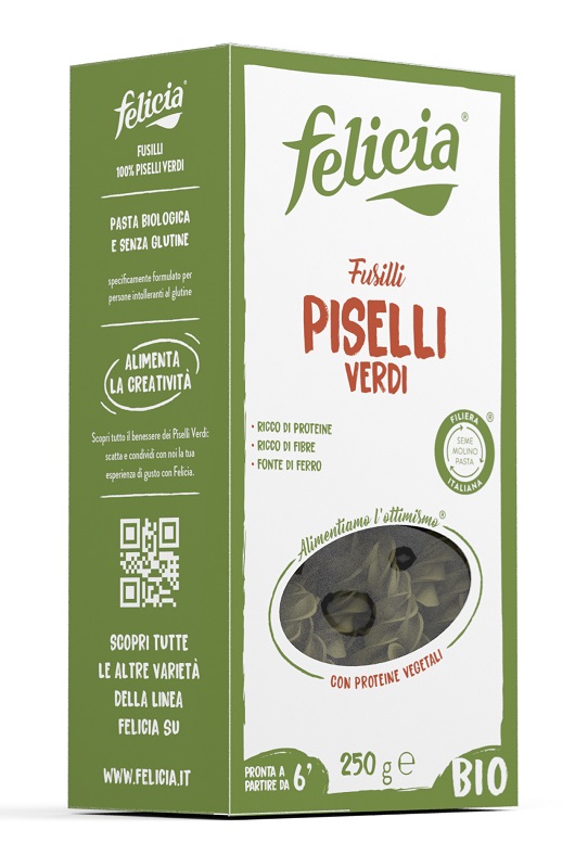 FELICIA BIO FUSILLI PISELLI VERDI 250 G - FARMAPRIME