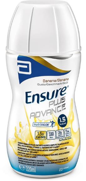 ENSURE PLUS ADVANCE BANANA 4 BOTTIGLIE DA 220 ML - FARMAPRIME