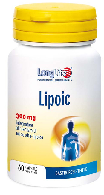 LONGLIFE LIPOIC 300 MG 60 CAPSULE VEGETALI DA 500 MG - FARMAPRIME