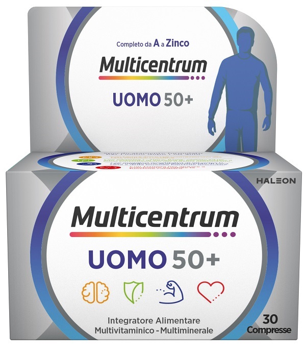 MULTICENTRUM UOMO 50+ 30 COMPRESSE - FARMAPRIME