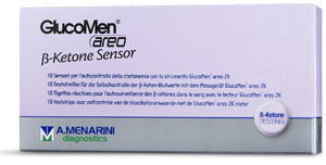 STRISCE MISURAZIONE CHETONEMIA GLUCOMEN AREO B-KETONE SENSOR 10 PEZZI - FARMAPRIME