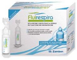 FLUIRESPIRA SOLUZIONE FISIOLOGICA STERILE 30 FLACONCINI MONODOSE DA 5ML - FARMAPRIME