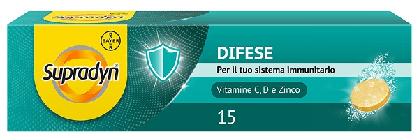 SUPRADYN DIFESE 15 COMPRESSE EFFERVESCENTI - FARMAPRIME