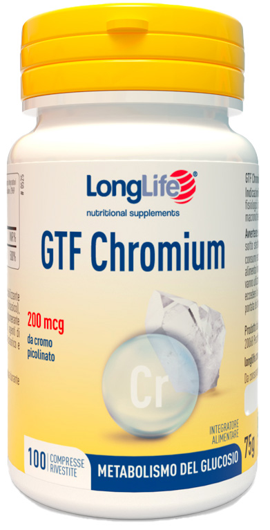 LONGLIFE GTF CHROMIUM 100 COMPRESSE RIVESTITE - FARMAPRIME