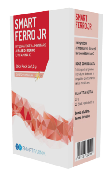 SMART FERRO JR 20 STICK PACK GUSTO VANIGLIA - FARMAPRIME