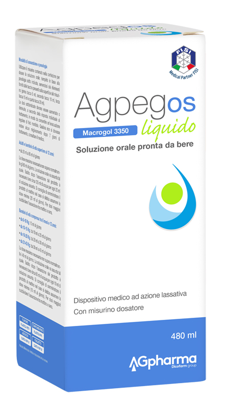 AGPEG OS MACROGOL 3350 LIQUIDO 480 ML - FARMAPRIME