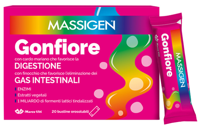 MASSIGEN GONFIORE 20 BUSTINE OROSOLUBILI - FARMAPRIME